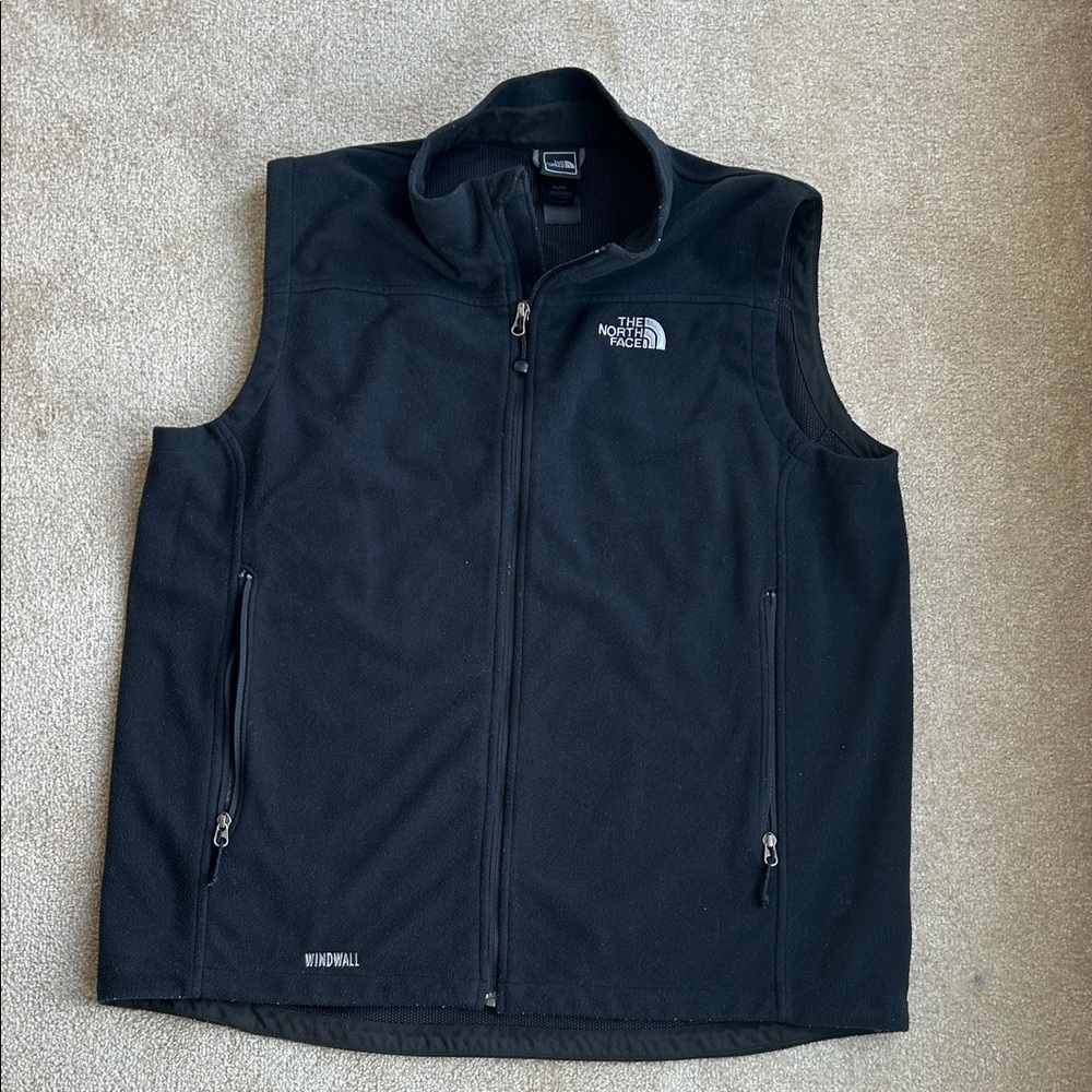 The North Face Men's Black WindWall Fleece Vest XL